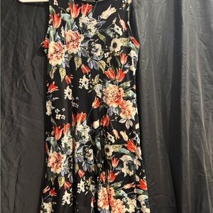 Mudd Orange and White Halter Maxi Dress